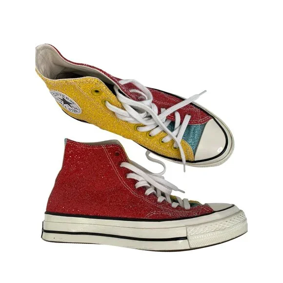 Converse Chuck Taylor All Star 70 Glitter Sneakers Unisex Mens 7.5 Lady 9.5 Converse Glitter Fashion Sneakers for Men | Mercari main image 3
